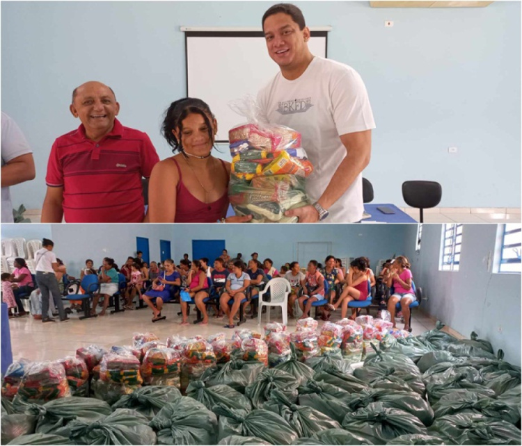 Prefeitura de SMT através da SMPAT entrega cestas básicas à pessoas vulneráveis.