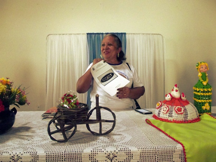 Primeira dama Rosimar Lima explanando os objetivos do CEART