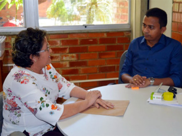 Vereadora Toinha e o Diretor Francisco Costa
