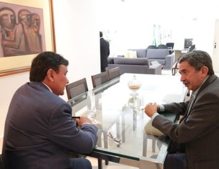 Prefeito Lincoln Matos e governador Wellington Dias 