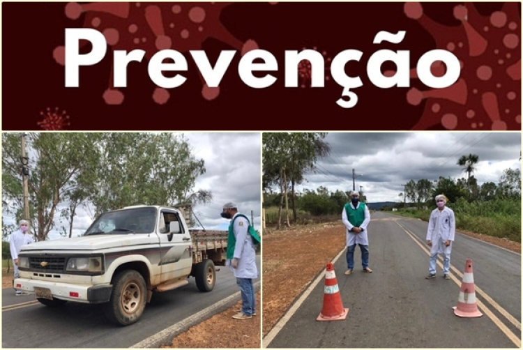 Equipes da SMS atuando nas barreiras sanitárias 