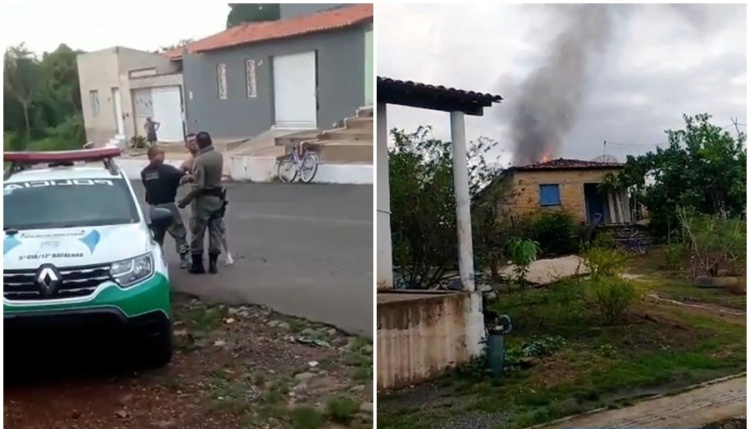 Homem tem surto psicótico, mata a própria tia e incendeia corpo dela no Piauí /Reprodução