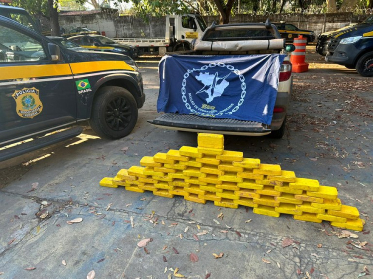 Material apreendido pela Polícia Rodoviária Federal/Divulgação