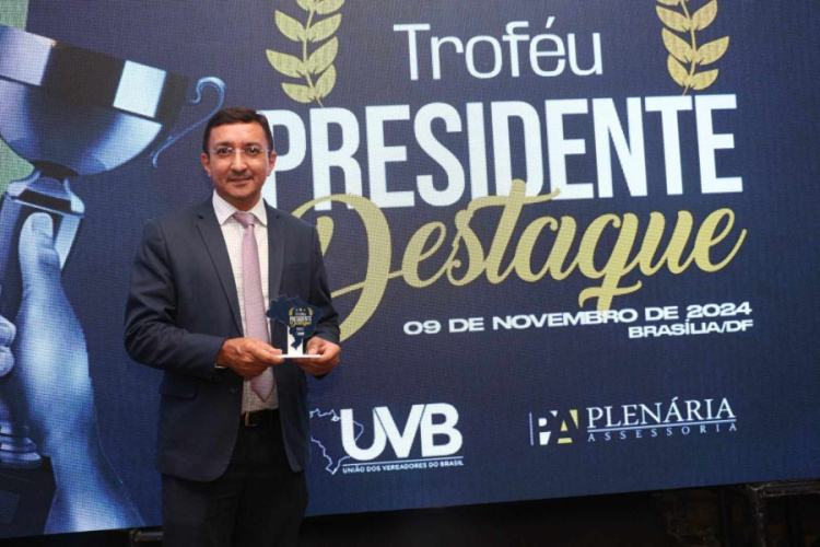 Presidente da AVEP, Cardoso é homenageado em Brasília, pelo seu destaque frente à entidade 