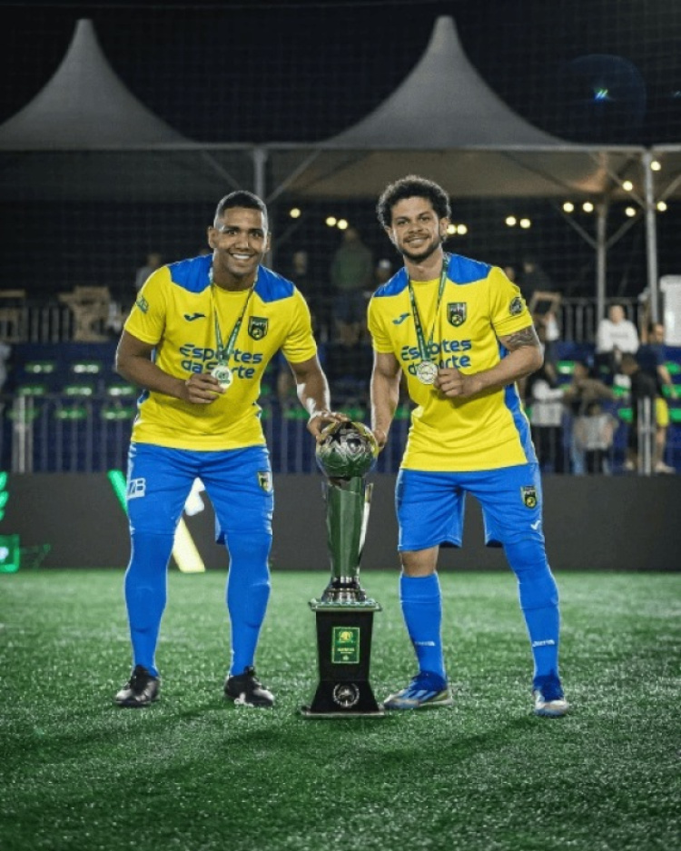 Jonatas e Zezinho, piauienses campeões da Copa Intercontinental de Fut7/Reprodução  redes sociais 