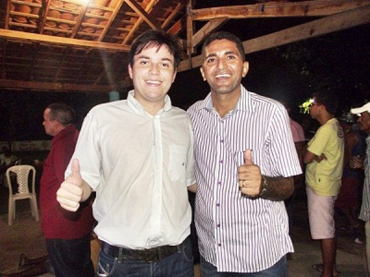 Dr. Jorge ao lado do pré-candidato a prefeito Pompilim