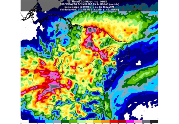 Município no PI registra maior chuva do Brasil com 171,6 mm.
